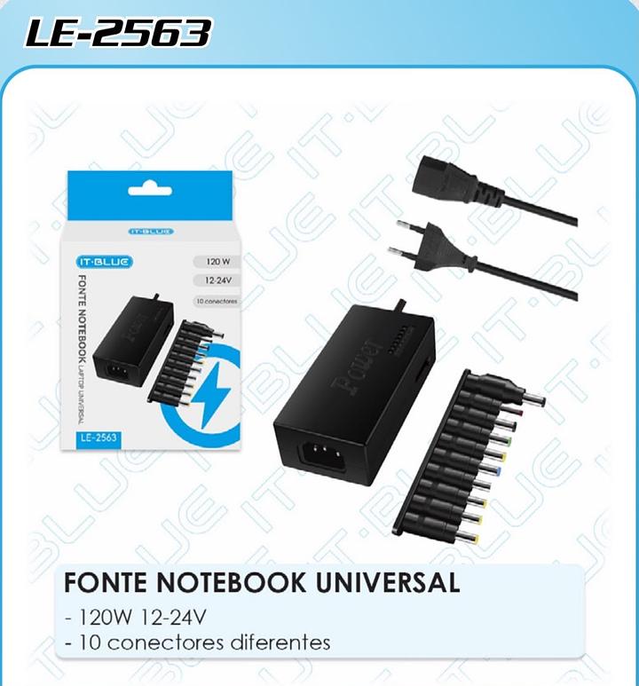 ONEX - FONTE UNIVERSAL NOTEBOOK 120W - FT-TY5911-11