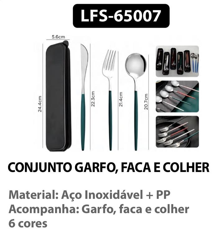 KIT DE TALHERES - GARFO FACA E COLHER