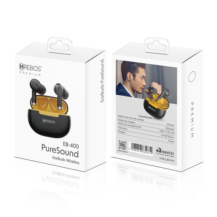 HREBOS - FONE EARBUDS PURESOUND EB-400