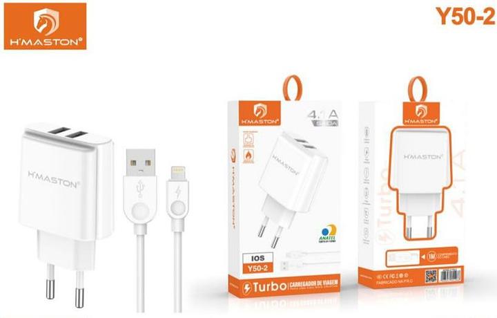 HMASTON - CARREGADOR 2USB 4.1A iOS - Y50-2