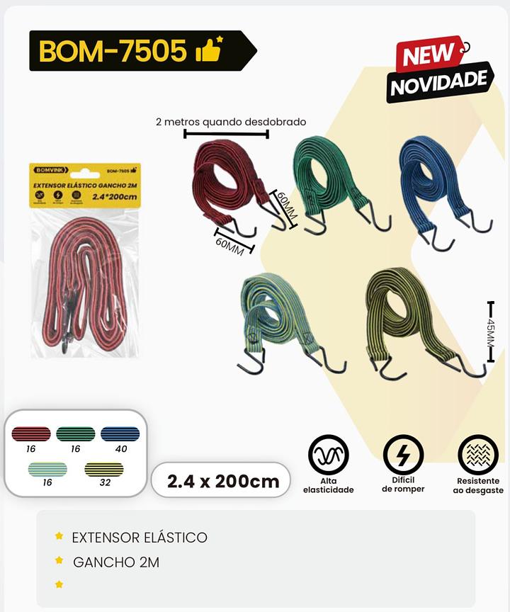 BOMVINK - EXTENSOR ELASTICO 2M - BOM-7505