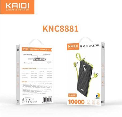 POWER BANK PORTATIL KAIDI 8881 10.000