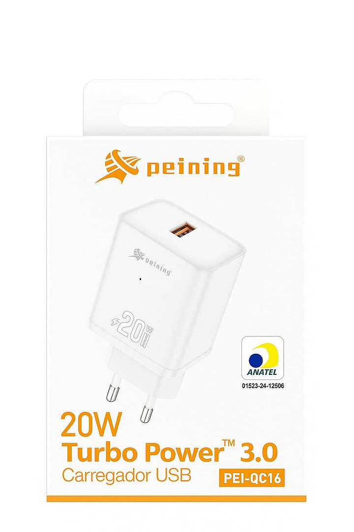 FONTE USB TURBO POWER 3.0 - PEI-QC16
