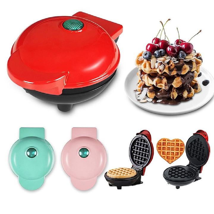 MINI MAQUINA DE WAFFLE FORMATO DE CORAÇAO ANTIADERENTE - DN-1720