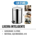 LUATEK - LIXEIRA INTELIGENTE INOX