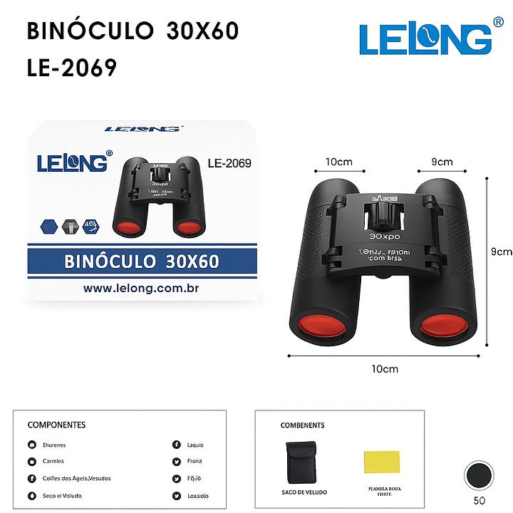 LELONG - BINOCULO 30X60 - LE-2069
