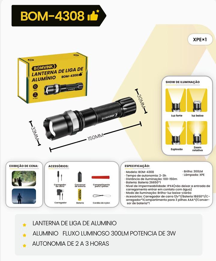 BOMVINK / ECOODA - LANTERNA EC101 - BOM-4308 | EC101