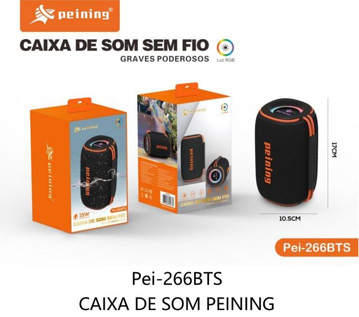 CAIXA DE SOM PEINING 15W PEI-266BTS