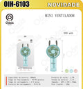 AOSIS - MINI VENTILADOR DE MESA 3 VELOCIDADES