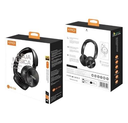 KAIDI - FONE BLUETOOTH WIRELESS + RADIO FM