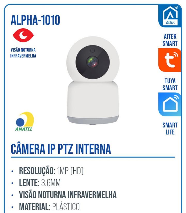 CAMERA IP PTZ INTERNA 1MP HD
