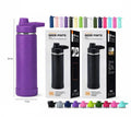 600ML - GARRAFA TERMICA COM BASE DE SILICONE -SEM LOGO *SEM GARANTIA*