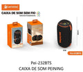 CAIXA DE SOM 10W PEINING PEI-232BTS