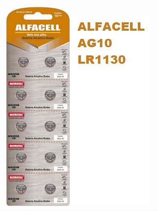 ALFACELL - BATERIA OXIDO DE PRATA - AG10-LR1131