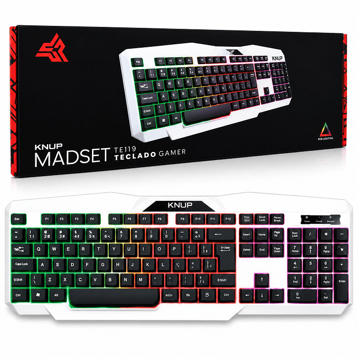 TECLADO GAMER RGB KNUP MADSET