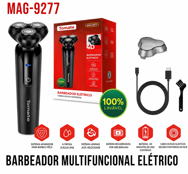 BARBEADOR MULTIFUNCIONAL ELETRICO