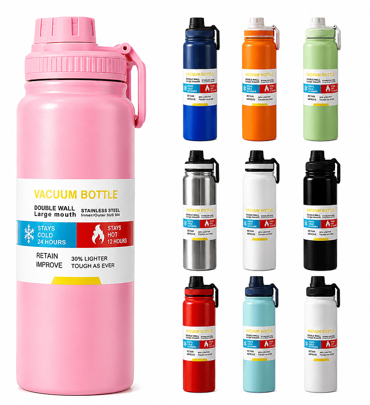 800ML - GARRAFA TERMICA SEM LOGO *SEM GARANTIA*