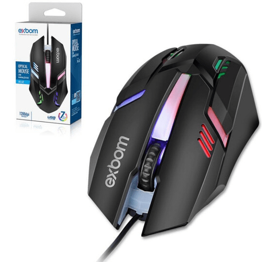 EXBOM - MOUSE USB LED - MS-62