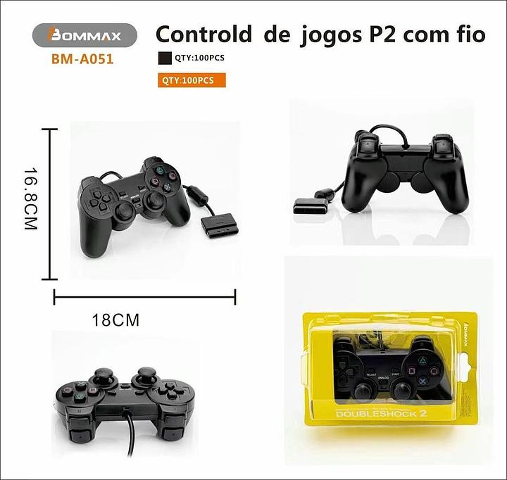 CONTROLE PS2 COM FIO