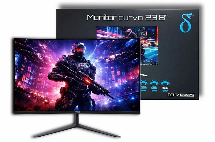 MONITOR GAMER CURVO AITEK DELTA DE 23.8 POLEGADAS COM TELA DE ALTA PERFORMANCE