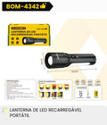 BOMVINK - LANTERNA DE LED RECARREGAVEL PORTATIL