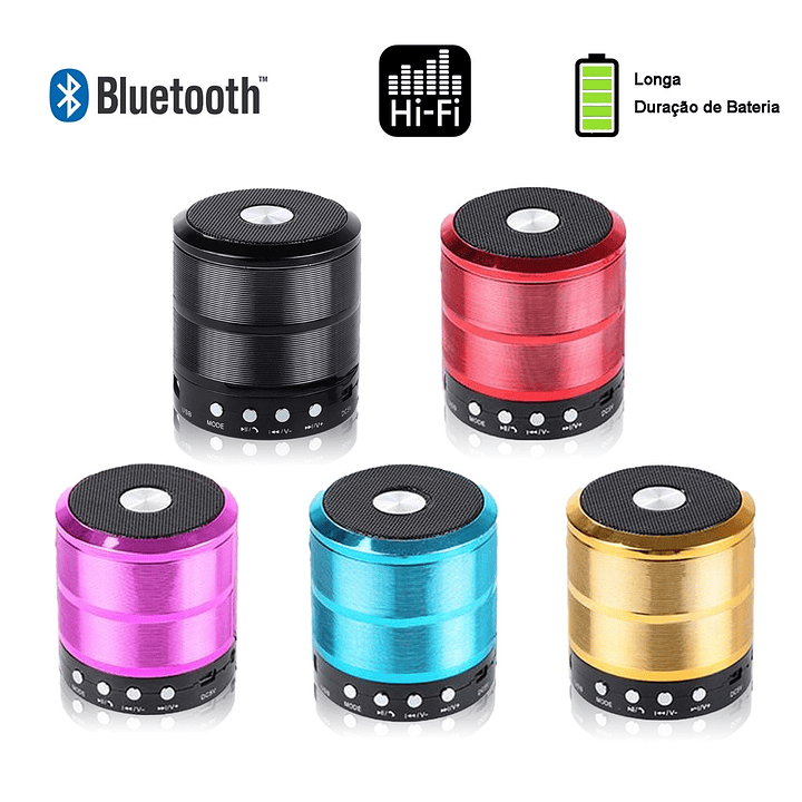 CAIXINHA DE SOM BLUETOOTH - WS887
