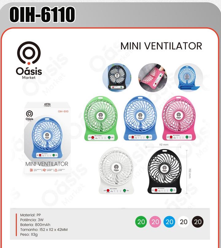 AOSIS - MINI VENTILADOR DE MESA 3W