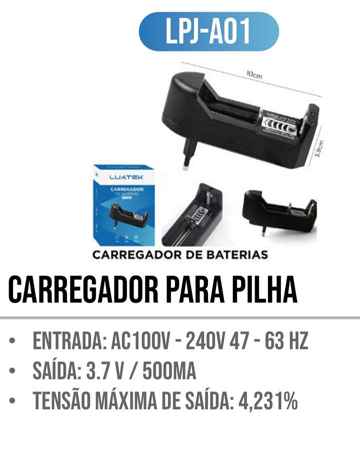 CARREGADOR PARA PILHA