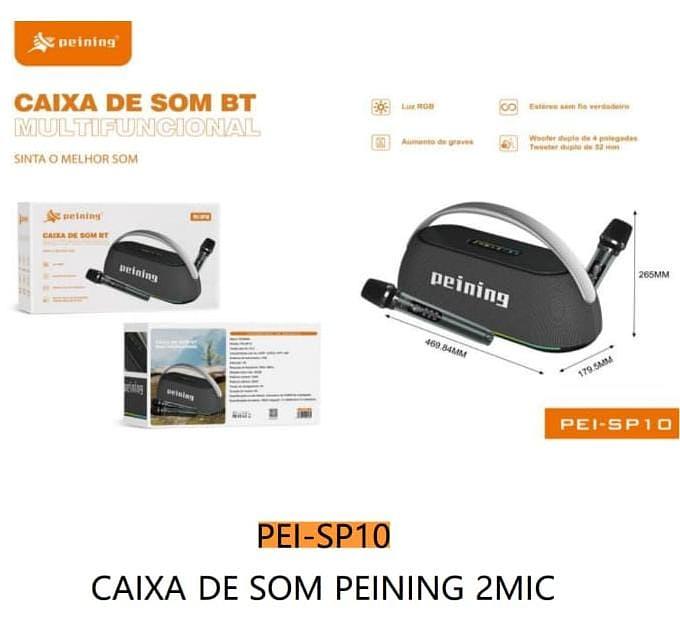 PEINING - CAIXA DE SOM MULTIFUNCIONAL DE 100W A 300W DE POTENCIA - PEI-SP10