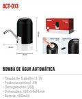 BOMBA DE AGUA AUTOMATICA TOMATE RECARREGAVEL