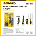 KIT DE FERRAMENTAS 4 PÇS