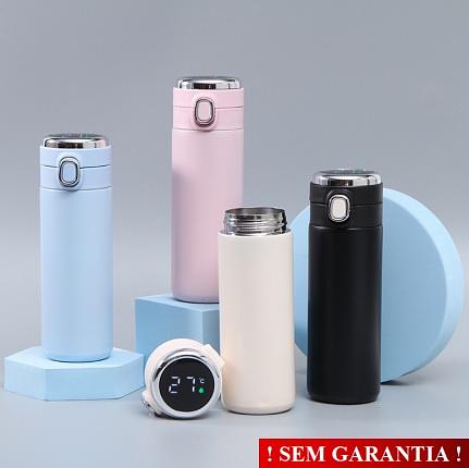 GARRAFA TERMICA TAMPA DIGITAL 420ML - SEM GARANTIA -SEM LOGO