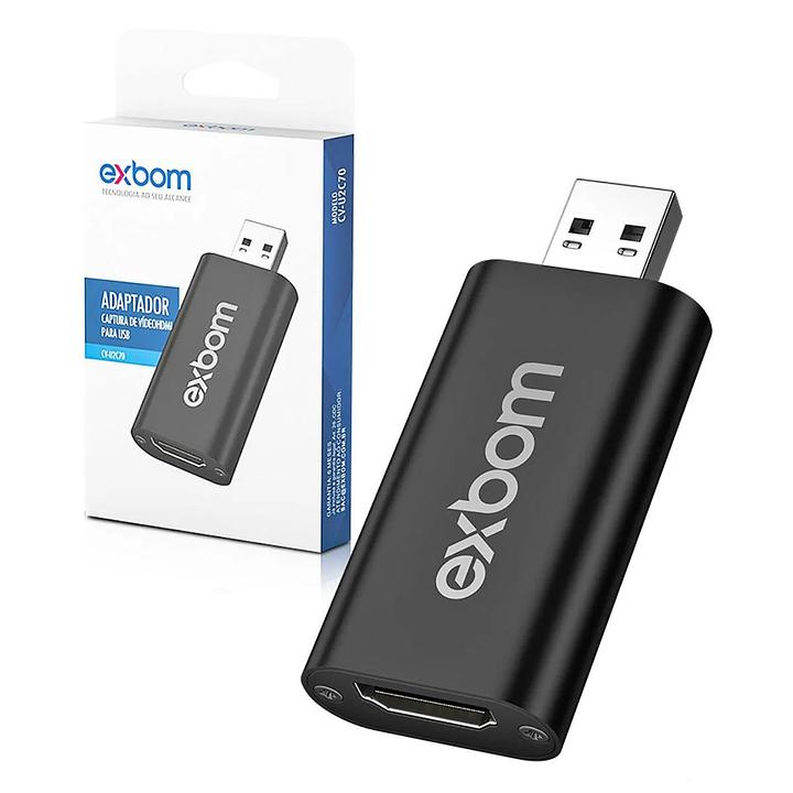 EXBOM - ADAPTADOR PLACA DE CAPTURA DE VIDEO HDMI 4K - CV-U2C70