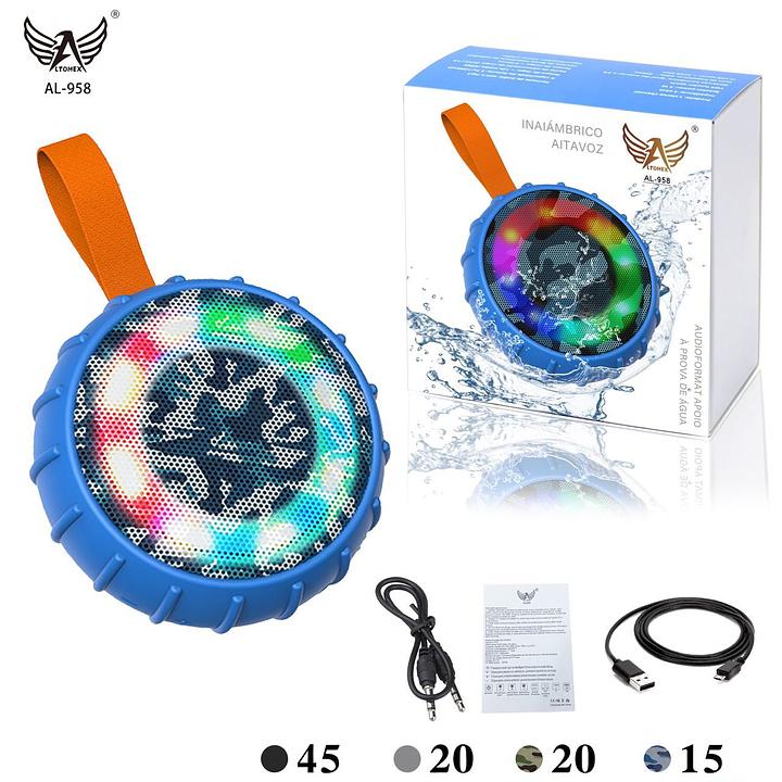 CAIXA DE SOM ALTOMAX LED RESISTENTE A AGUA 958