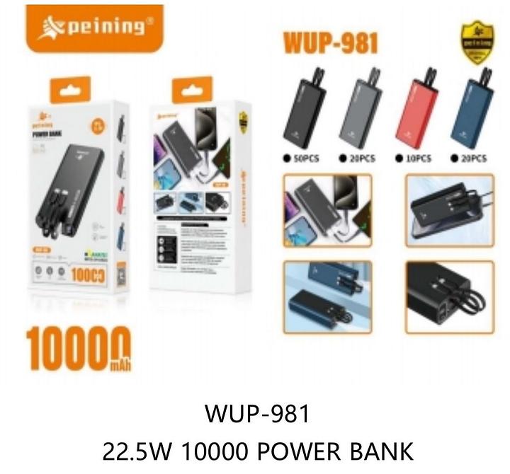 PEINING - POWER BANK PORTATIL 10.000mAh 22.5W - WUP-981