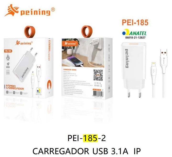 PEINING - CARREGADOR USB IOS 3.1 - PEI-185-2