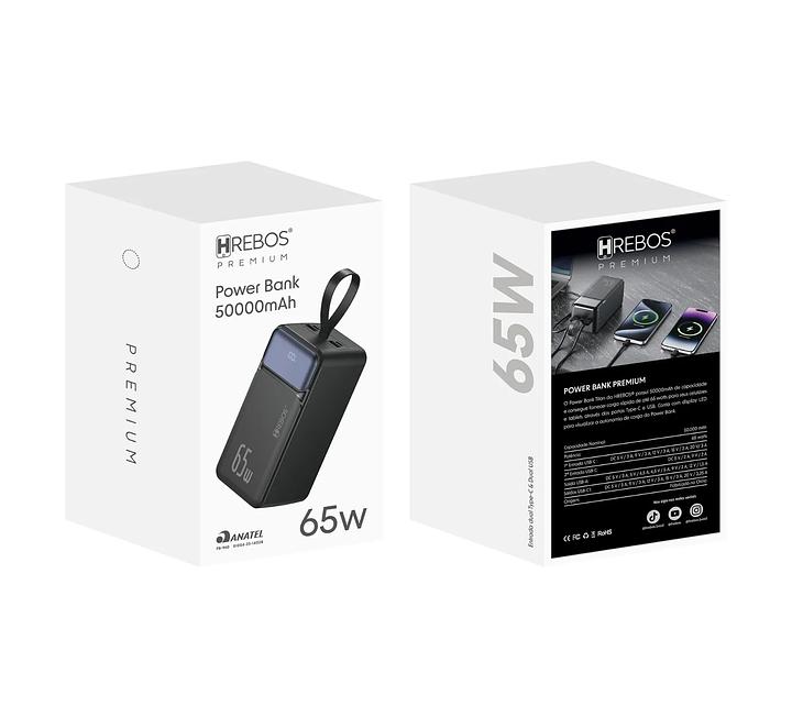 HREBOS - POWER BANK PREMIUM 65W 50.000MAH