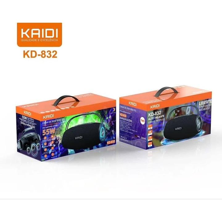 CAIXA DE SOM KAIDI BLUETOOTH 55W KD-832